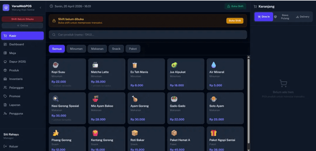 VarsaWeb POS